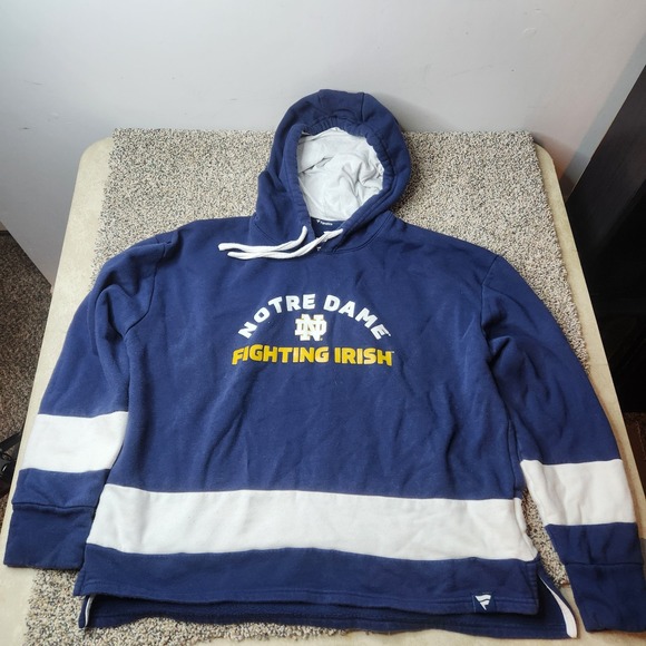 Fanatics Tops - Fanatics Women's Large Notre Dame Heather Navy Block Party‎ Arch Pullover